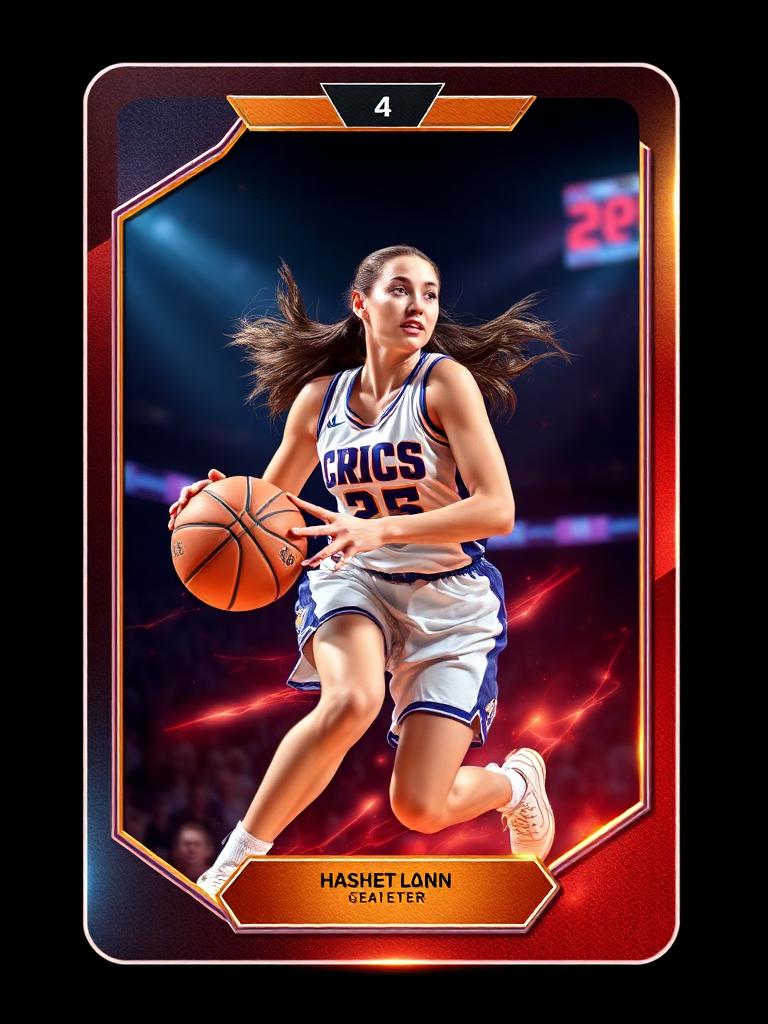 AI sports trading card sample